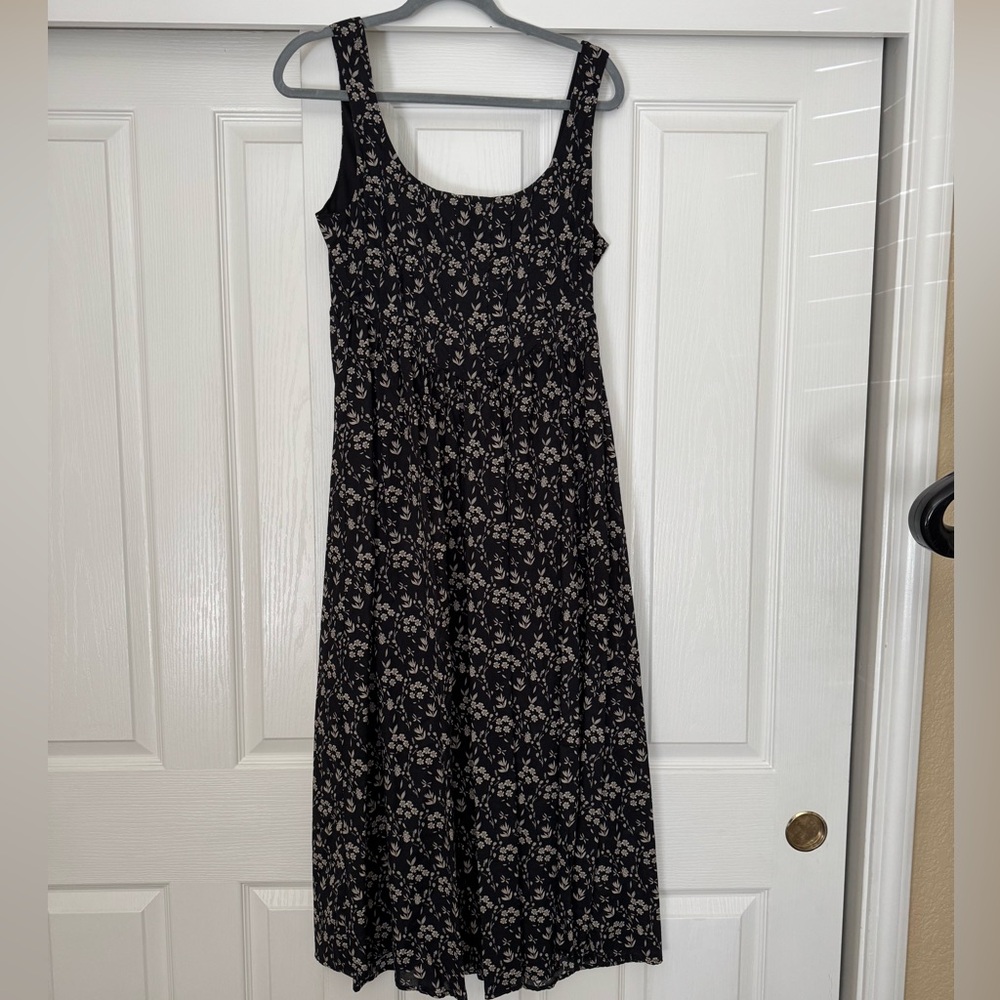 Floral western midi‎ dress
